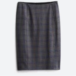 Liverpool Knit Pull-on Plaid Skirt, sz 14P